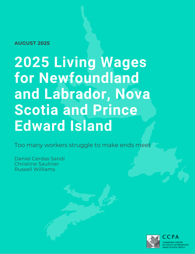 2025 Living wages for Newfoundland and Labrador, Nova Scotia and Prince Edward Island:
